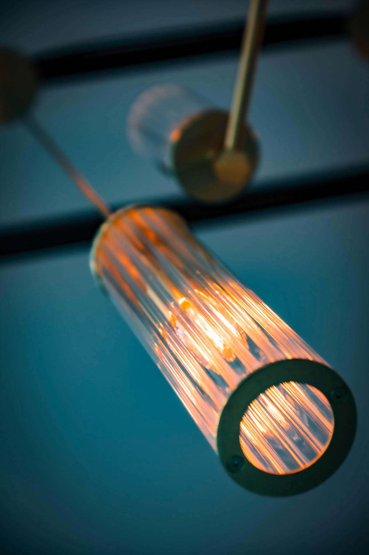 HÄNGELEUCHTE HAMPTON 10/10/157.5 cm   - Transparent/Messingfarben, KONVENTIONELL, Glas/Metall (10/10/157.5cm)