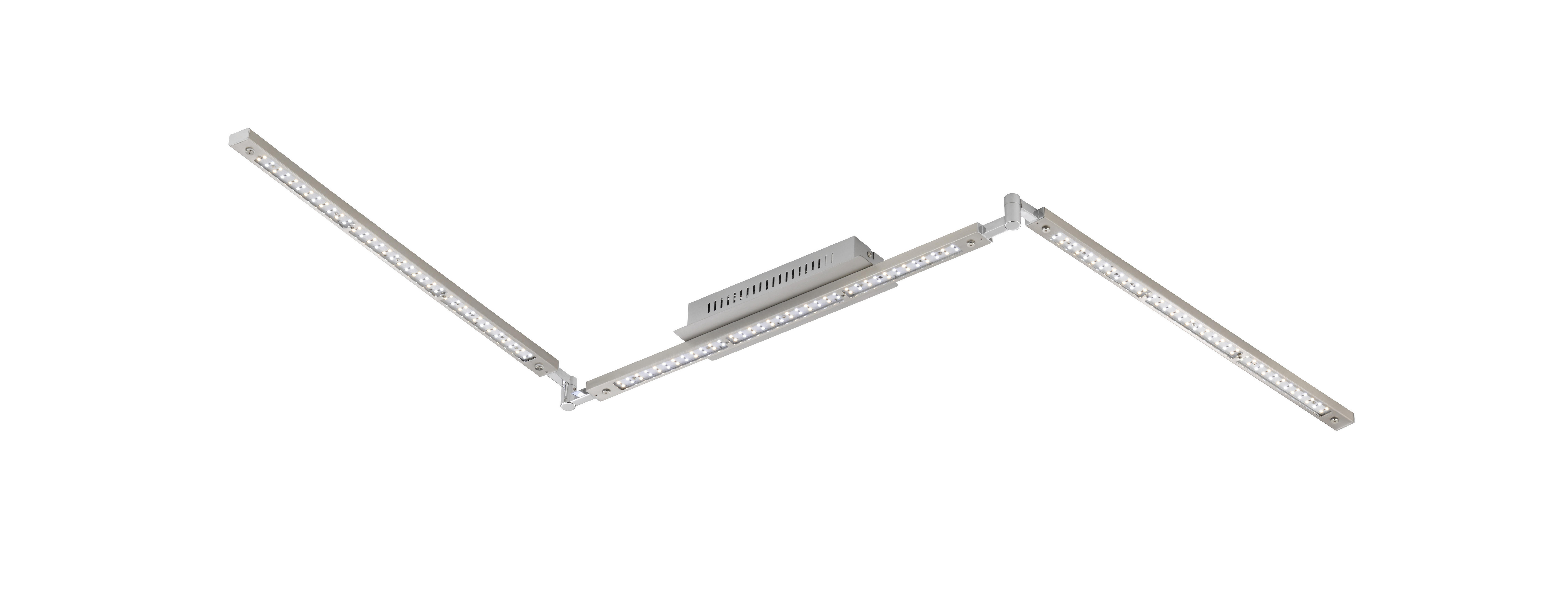 DECKENLEUCHTE TENSO MODULART   - Chromfarben/Nickelfarben, Design, Metall (9/196cm) - Fischer & Honsel