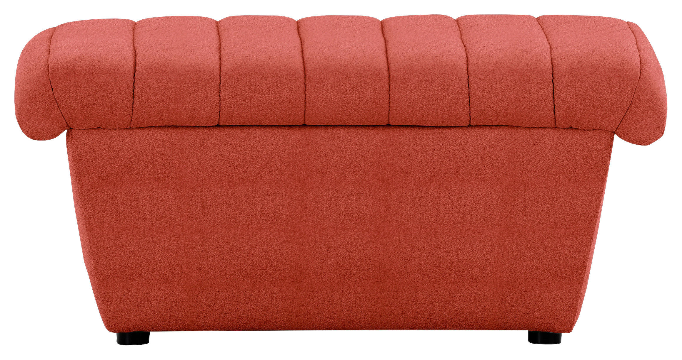 HOCKER Webstoff Orange  - Schwarz/Orange, Design, Kunststoff/Textil (90/43/105cm) - LOOKS by W.Joop