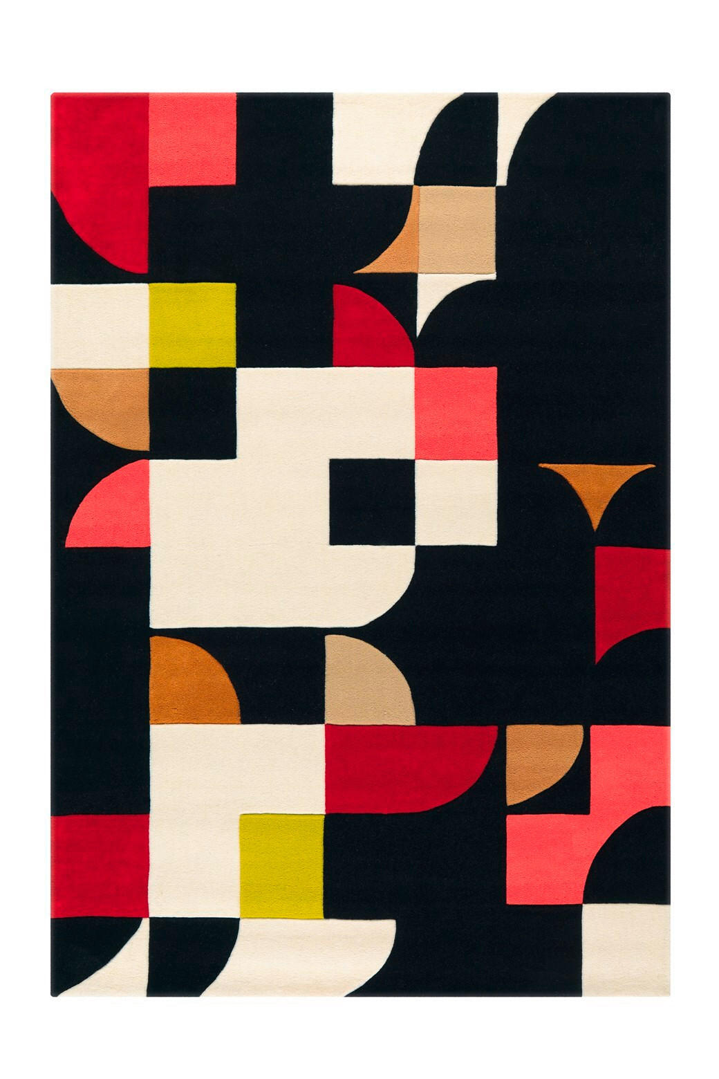 FLACHWEBETEPPICH 170/240 cm Multicolor, Schwarz  - Multicolor/Schwarz, Basics, Textil (170/240cm) - Novel