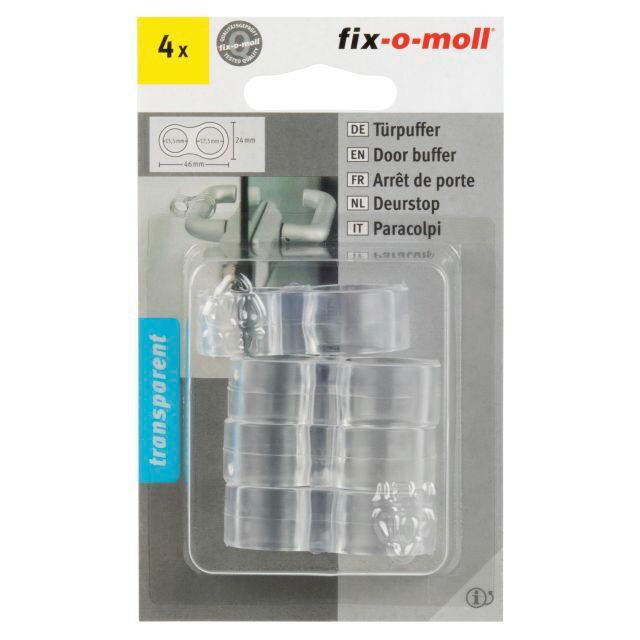 TÜRKLINKENPUFFER - Transparent, Basics, Kunststoff (7,6/13,2/2,6cm) - Homeware