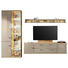 WOHNWAND in Eichefarben, Sandfarben, Platinfarben - Platinfarben/Sandfarben, Design, Glas/Holz (300/218,3/48,7cm) - Invivus WOHNWAND in Eichefarben, Sandfarben, Platinfarben - Platinfarben/Sandfarben, Design, Glas/Holz (300/218,3/48,7cm) - Invivus