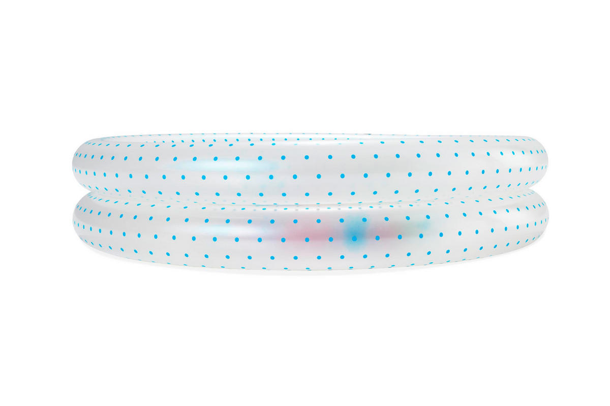DETSKÝ NAFUKOVACÍ BAZÉN 91/20 cm - priehľadné/modrá, Basics, plast (91/20cm) - Bestway