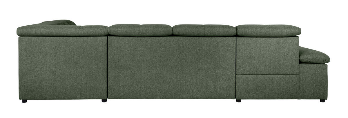 WOHNLANDSCHAFT Grün  - Grau/Grün, Design, Textil/Metall (173/328/215cm) - MID.YOU