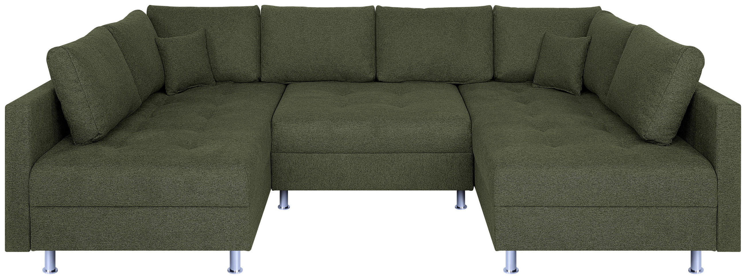 P & B SEDACÍ SOUPRAVA, textil, olivově zelená