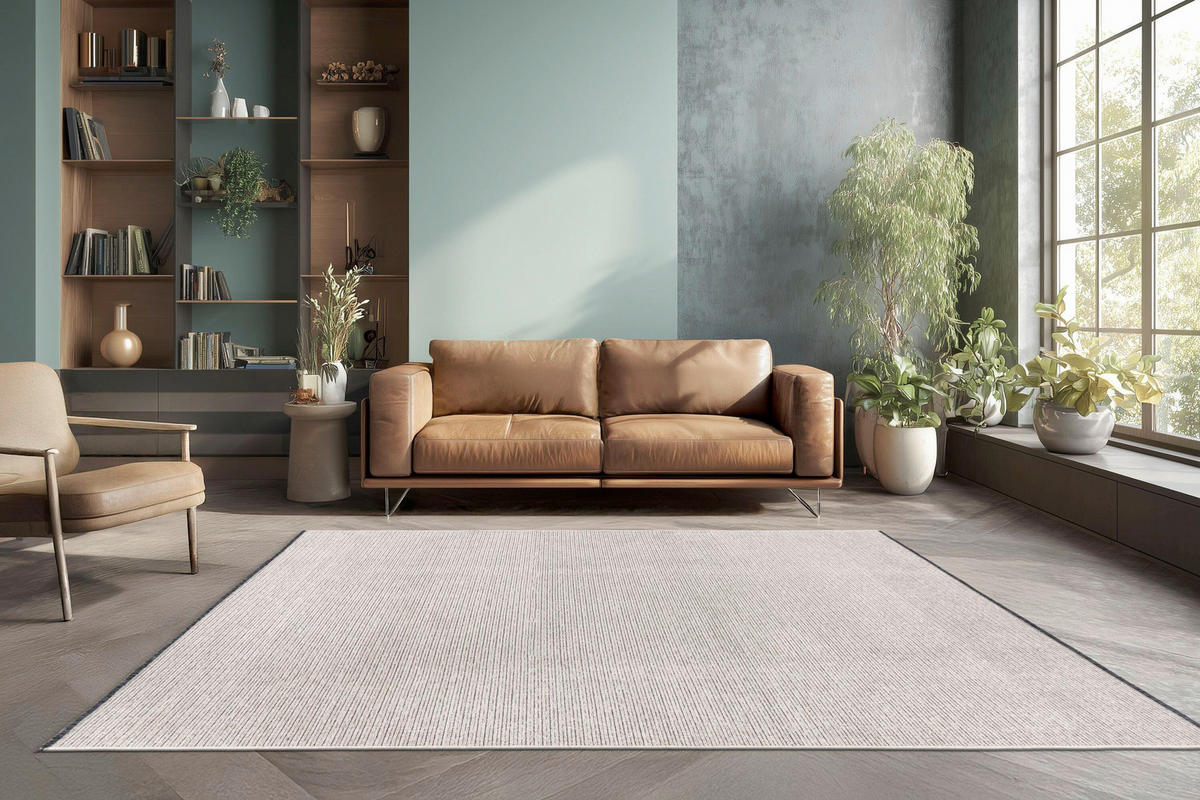FLACHWEBETEPPICH  Wohnzimmer 200/290 cm Roma Creme rechteckig  - Creme, KONVENTIONELL, Textil (200/290cm) - Batucci
