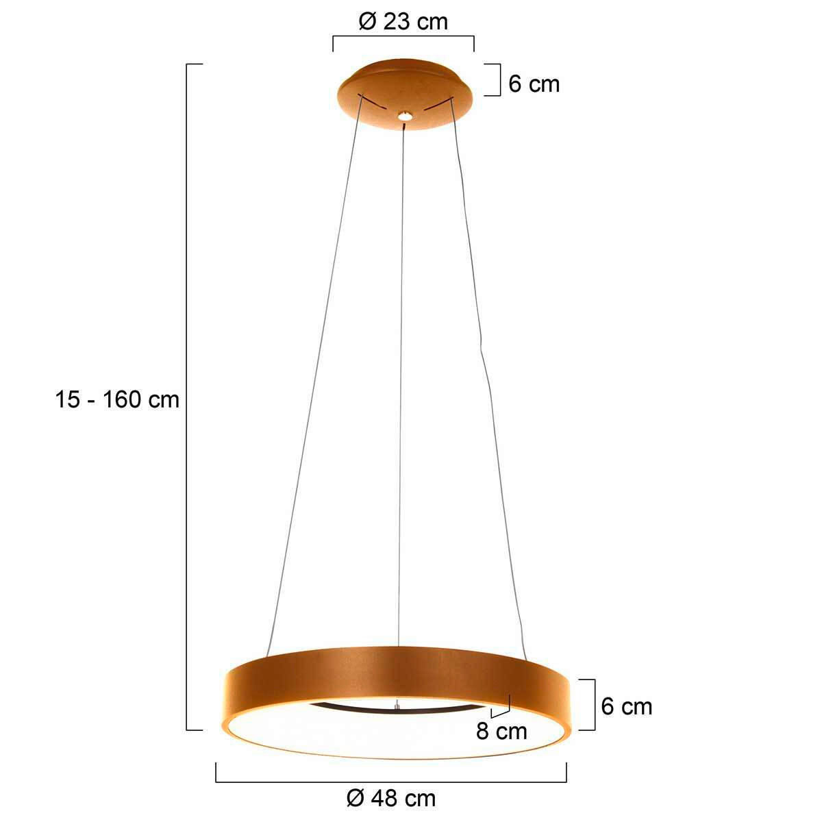 LED-HÄNGELEUCHTE 48/165 cm   - Basics (48/165cm)
