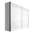 SCHWEBETÜRENSCHRANK 2-türig Weiß - Alufarben/Weiß, KONVENTIONELL, Holzwerkstoff/Metall (250/216/68cm) - Hom`in SCHWEBETÜRENSCHRANK 2-türig Weiß - Alufarben/Weiß, KONVENTIONELL, Holzwerkstoff/Metall (250/216/68cm) - Hom`in