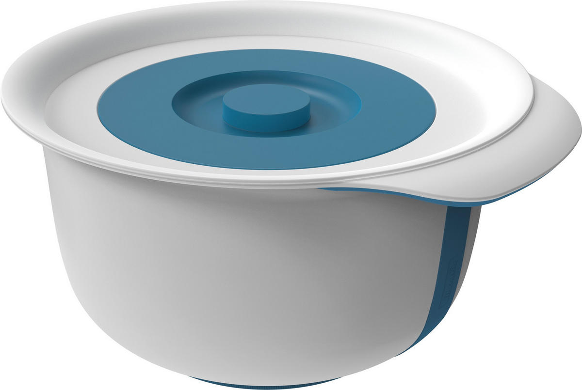 RÜHRSCHÜSSEL - Blau/Weiß, Basics, Kunststoff (28,8/26/14,2cm) - Rotho