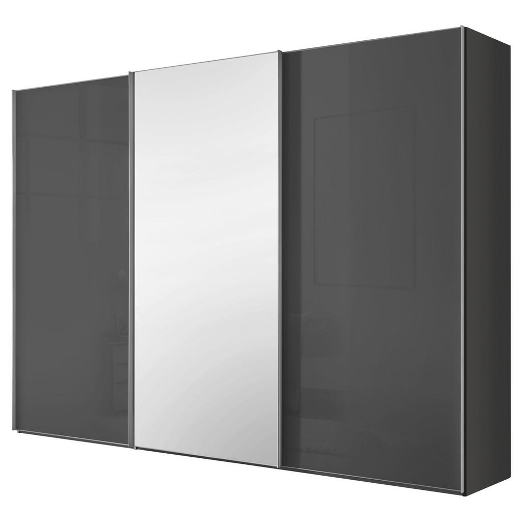 Schwebetürenschrank Lumos Vulkanglas M. Spiegel, B:249cm