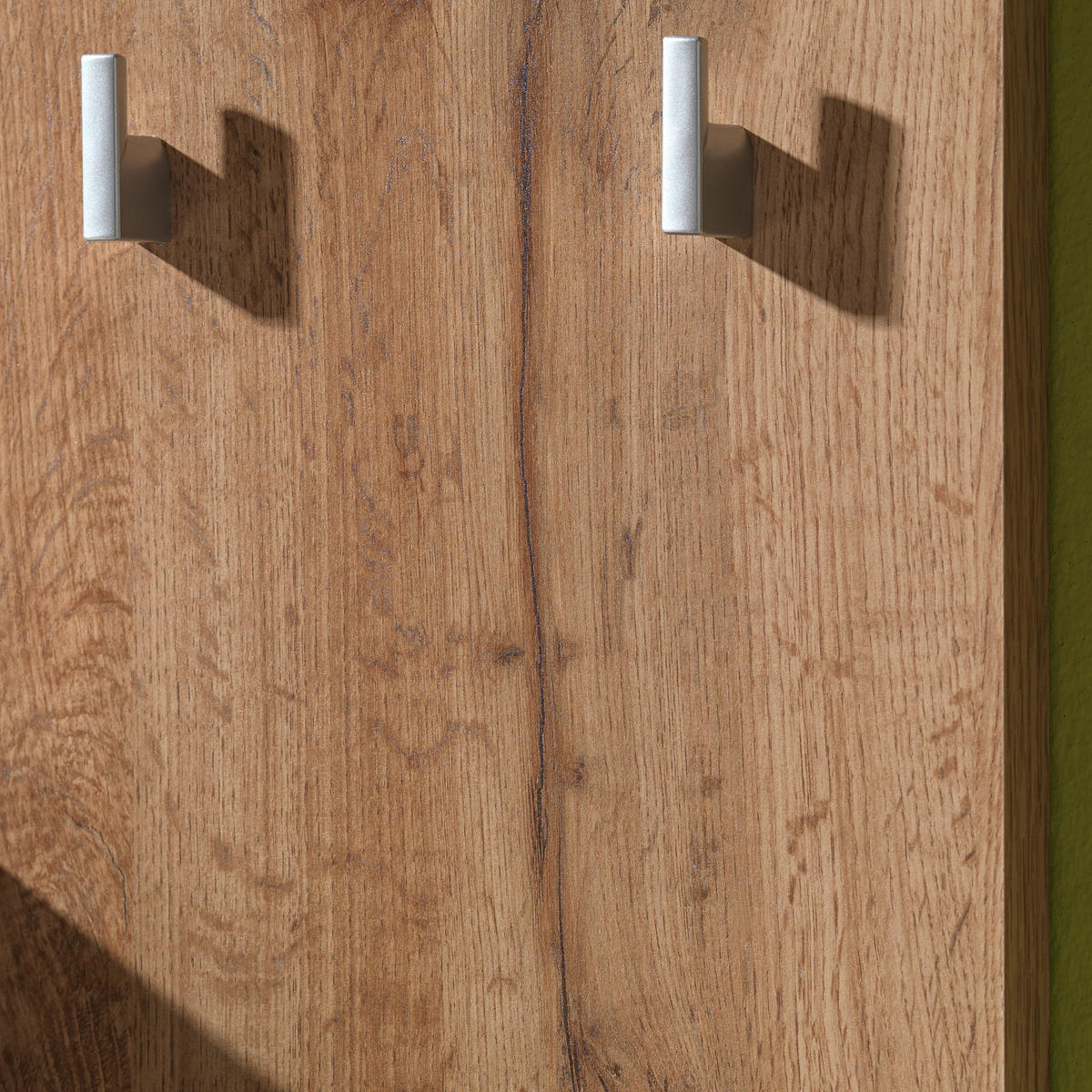 HALLMÖBEL  i 177/196/32 cm  - vit/ekfärgad, Design, trämaterial/glas (177/196/32cm) - Carryhome