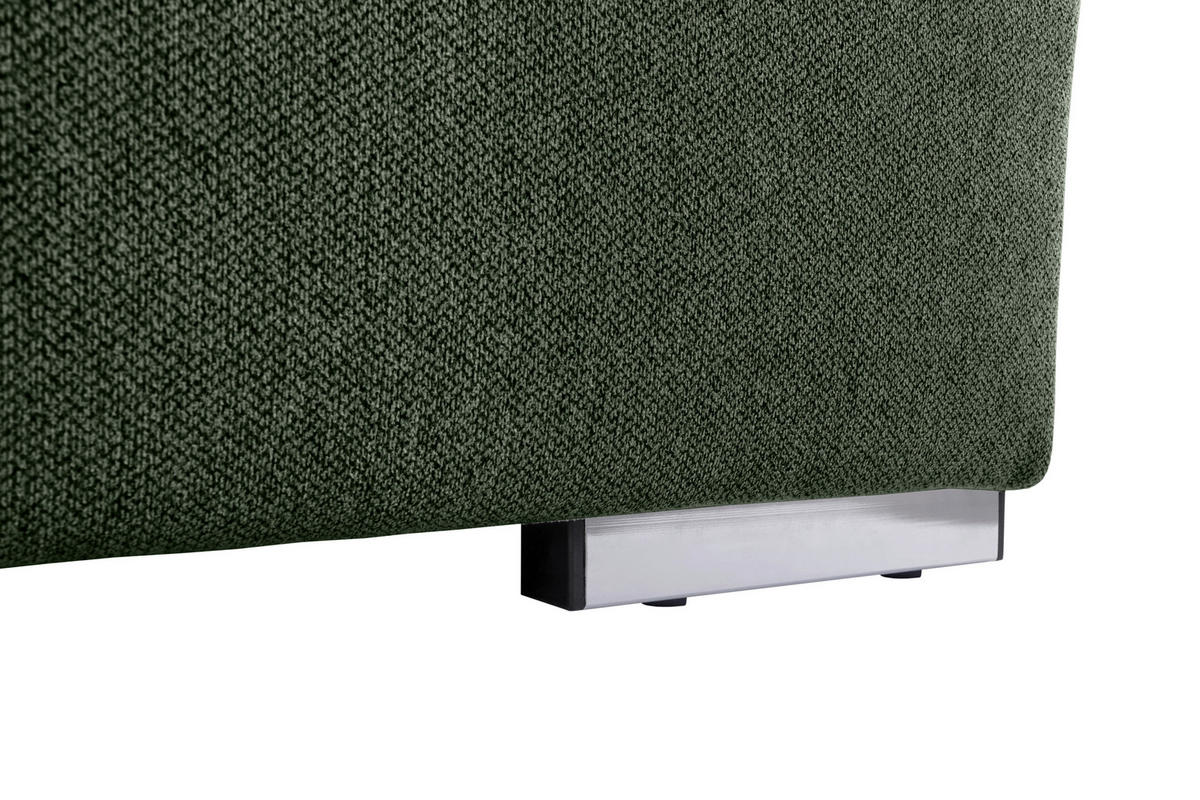 WOHNLANDSCHAFT in Grün  - Grau/Grün, Design, Textil/Metall (215/328/173cm) - MID.YOU