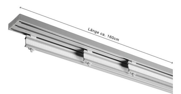 FLÄCHENVORHANGSCHIENE 160 cm  - Silberfarben, Basics, Metall (160cm) - Homeware