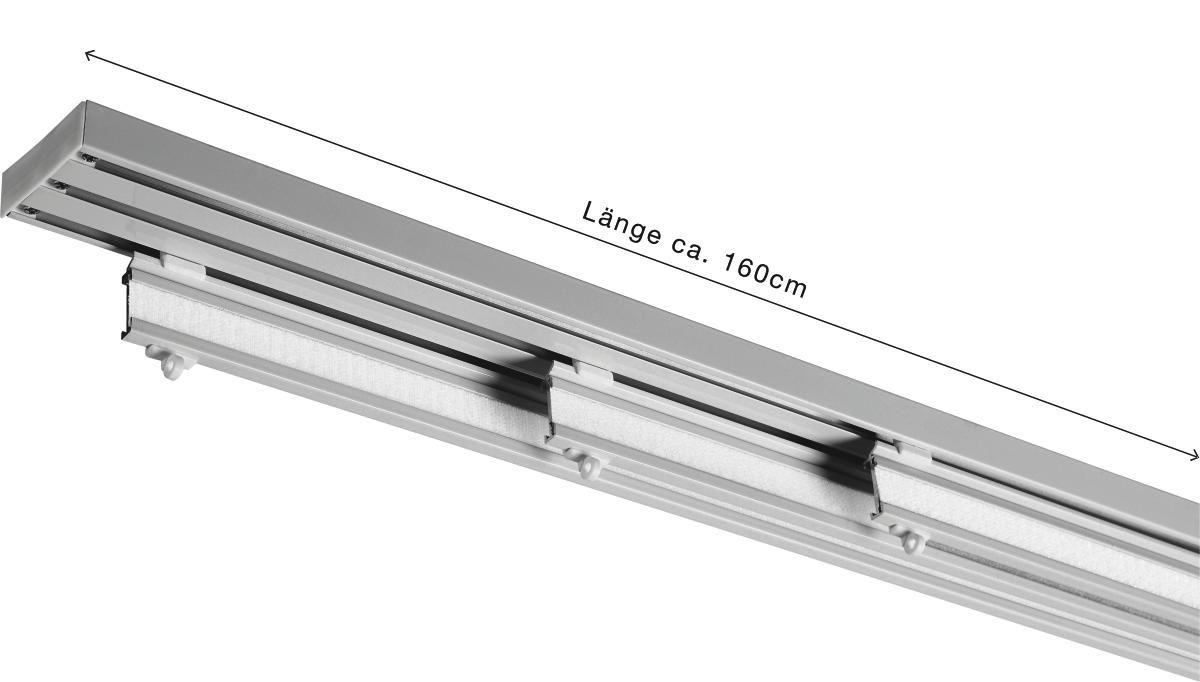 FLÄCHENVORHANGSCHIENE 160 cm  - Silberfarben, Basics, Metall (160cm) - Homeware