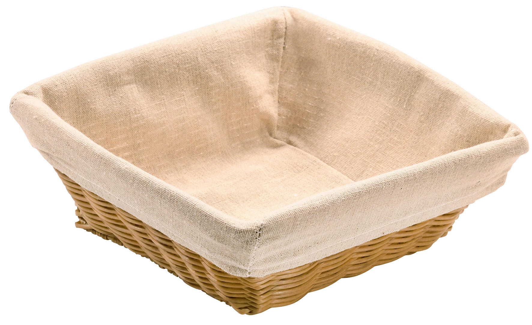 KOŠARICA ZA KRUH     24/24/9 cm         - naravne barve, Basics, umetna masa/tekstil (24/24/9cm) - Kesper
