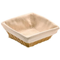 KOŠARICA ZA KRUH     24/24/9 cm         - naravne barve, Basics, umetna masa/tekstil (24/24/9cm) - Kesper