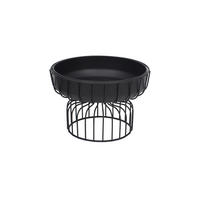 SERVIERTABLETT Metall  - Schwarz, Design, Metall (20cm) - Ambia Home