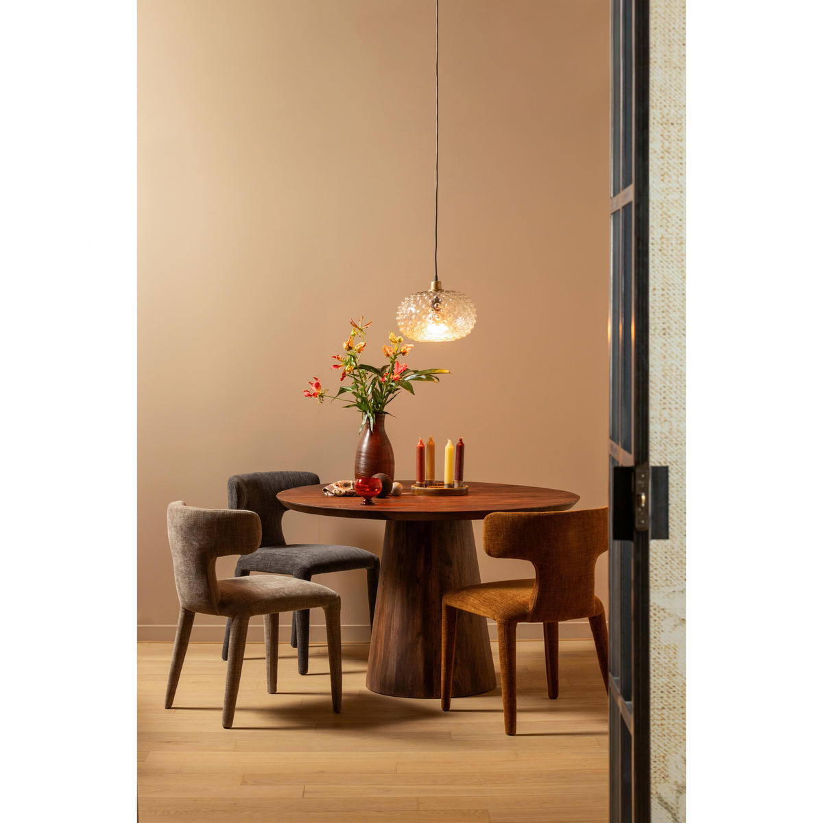 STUHL-SET 2 Stück  in Stahl Webstoff Metall, Kunststoff, Textil, Holzwerkstoff  - Braun, MODERN, Holzwerkstoff/Kunststoff (52/78/53cm) - Livetastic