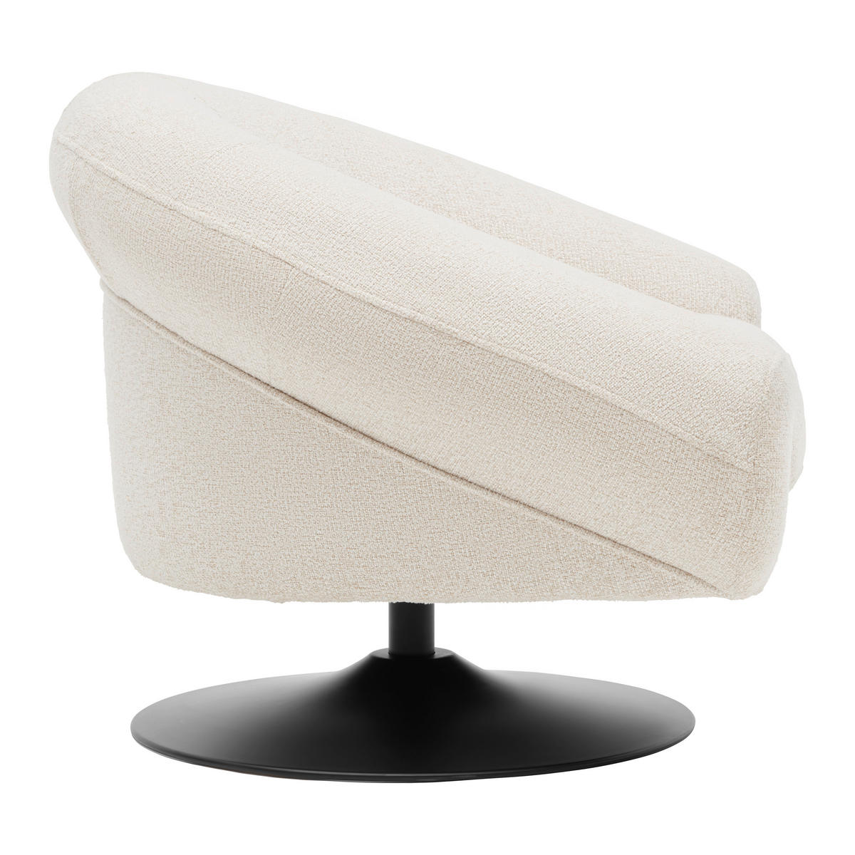 DESIGNFÅTÖLJ i textil vit, beige  - vit/beige, Modern, metall/textil (93/72/79cm) - MID.YOU