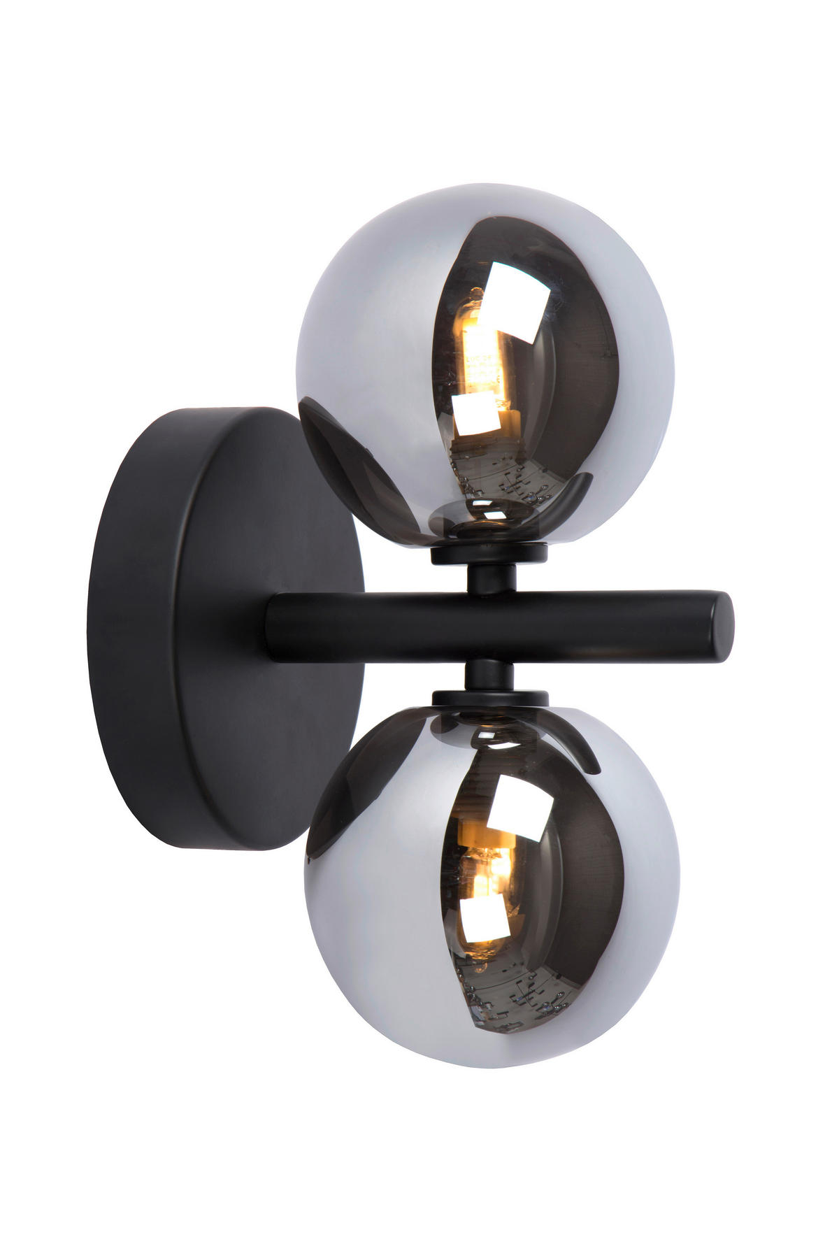 WANDLEUCHTE 12/15/22 cm   - Schwarz, Design, Glas (12/15/22cm) - Lucide