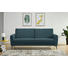SCHLAFSOFA in Metall, Textil Blau - Chromfarben/Blau, Design, Textil/Metall (207/91/88cm) - Carryhome SCHLAFSOFA in Metall, Textil Blau - Chromfarben/Blau, Design, Textil/Metall (207/91/88cm) - Carryhome