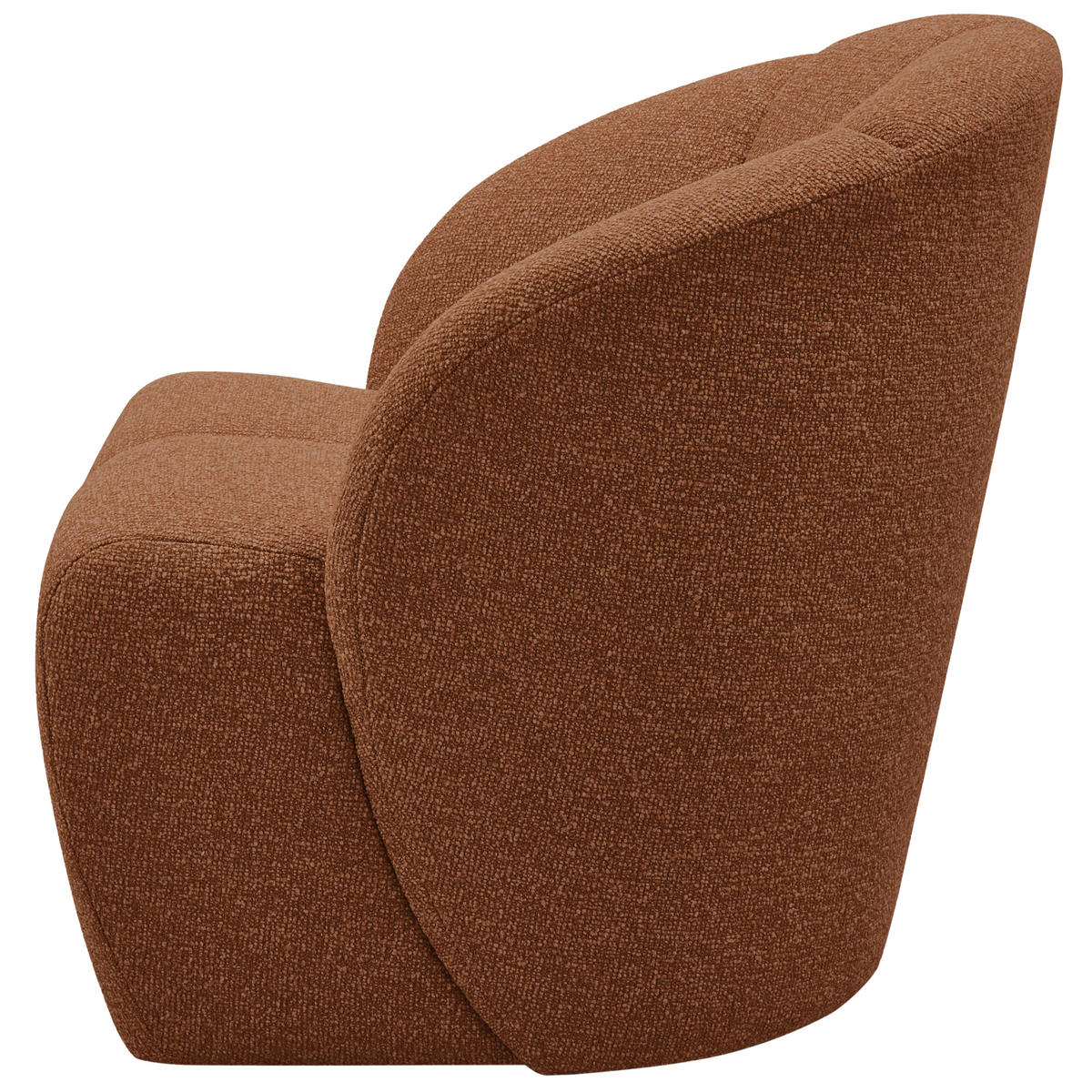SESSEL in Bouclé Rostfarben  - Rostfarben, MODERN, Kunststoff/Textil (68/75/77cm) - Livetastic