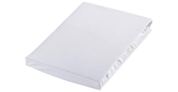 SPANNLEINTUCH 90-100/190-200 cm Jersey  - Weiß, Basics, Textil (90-100/190-200cm) - Novel