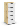 KOMMODE  in 40/100/35 cm  - Dunkelgrau/Weiß, Design, Holzwerkstoff/Metall (40/100/35cm) - Carryhome