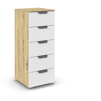 KOMMODE  in 40/100/35 cm  - Dunkelgrau/Weiß, Design, Holzwerkstoff/Metall (40/100/35cm) - Carryhome