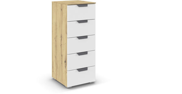 KOMMODE  in 40/100/42 cm  - Dunkelgrau/Weiß, Design, Holzwerkstoff/Metall (40/100/42cm) - Carryhome