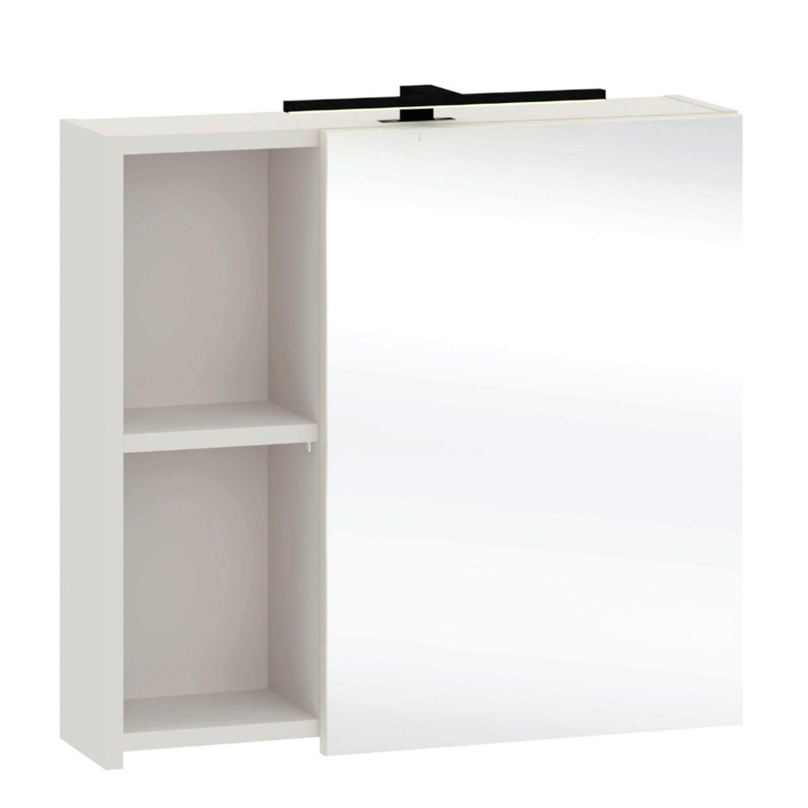 SPIEGELSCHRANK 60/56/15,1 cm  - Kaschmir, Trend, Glas/Holzwerkstoff (60/56/15,1cm) - Respekta