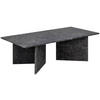 COUCHTISCH in Stein 140/70/42 cm  - Schwarz/Braun, Design, Stein (140/70/42cm) - Livetastic