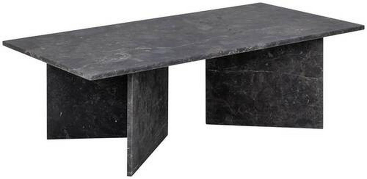 COUCHTISCH in Stein 140/70/42 cm  - Schwarz/Braun, Design, Stein (140/70/42cm) - Livetastic