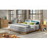 BOXSPRINGBETT in Beige, Eichefarben, Grau - Eichefarben/Beige, Design, Holz/Textil (160/200cm) - Linea Natura BOXSPRINGBETT in Beige, Eichefarben, Grau - Eichefarben/Beige, Design, Holz/Textil (160/200cm) - Linea Natura