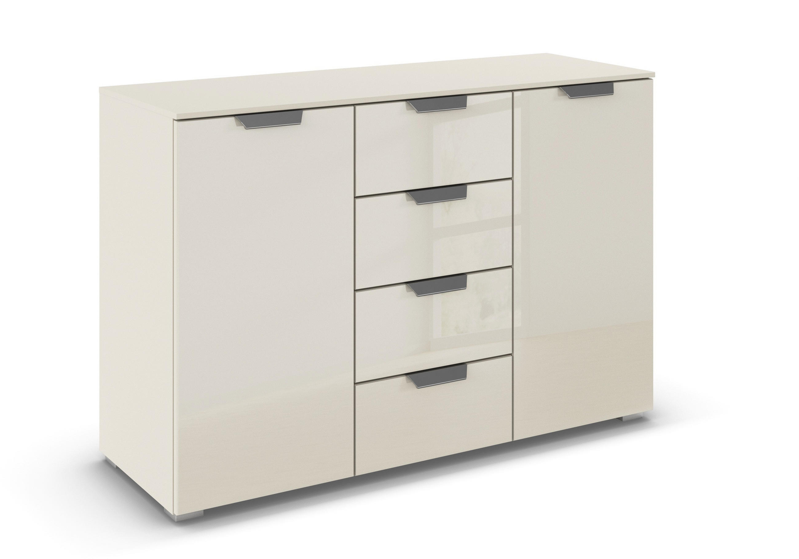 SIDEBOARD  in 120/81/42 cm  - Chromfarben/Champagner, Design, Glas/Holzwerkstoff (120/81/42cm) - Carryhome