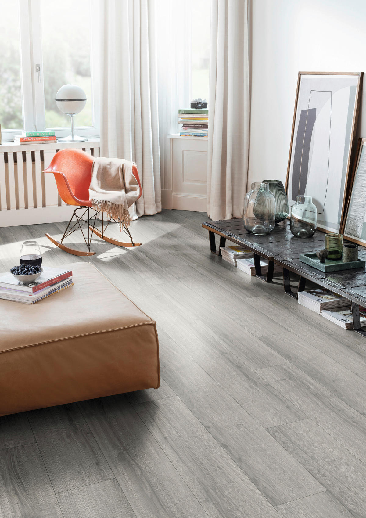 LAMINATBODEN Sherman Eiche EGGER Nature Sense Aqua  per  m² - Eichefarben/Hellgrau, KONVENTIONELL, Holzwerkstoff (129.2/19.3/0.8cm) - Egger Holzwerkstoffe