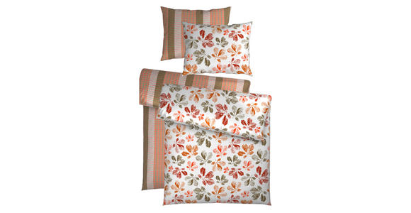 BETTWÄSCHE Satin 140/200 cm  - Rotbraun/Orange, Design, Textil (140/200cm) - Esposa