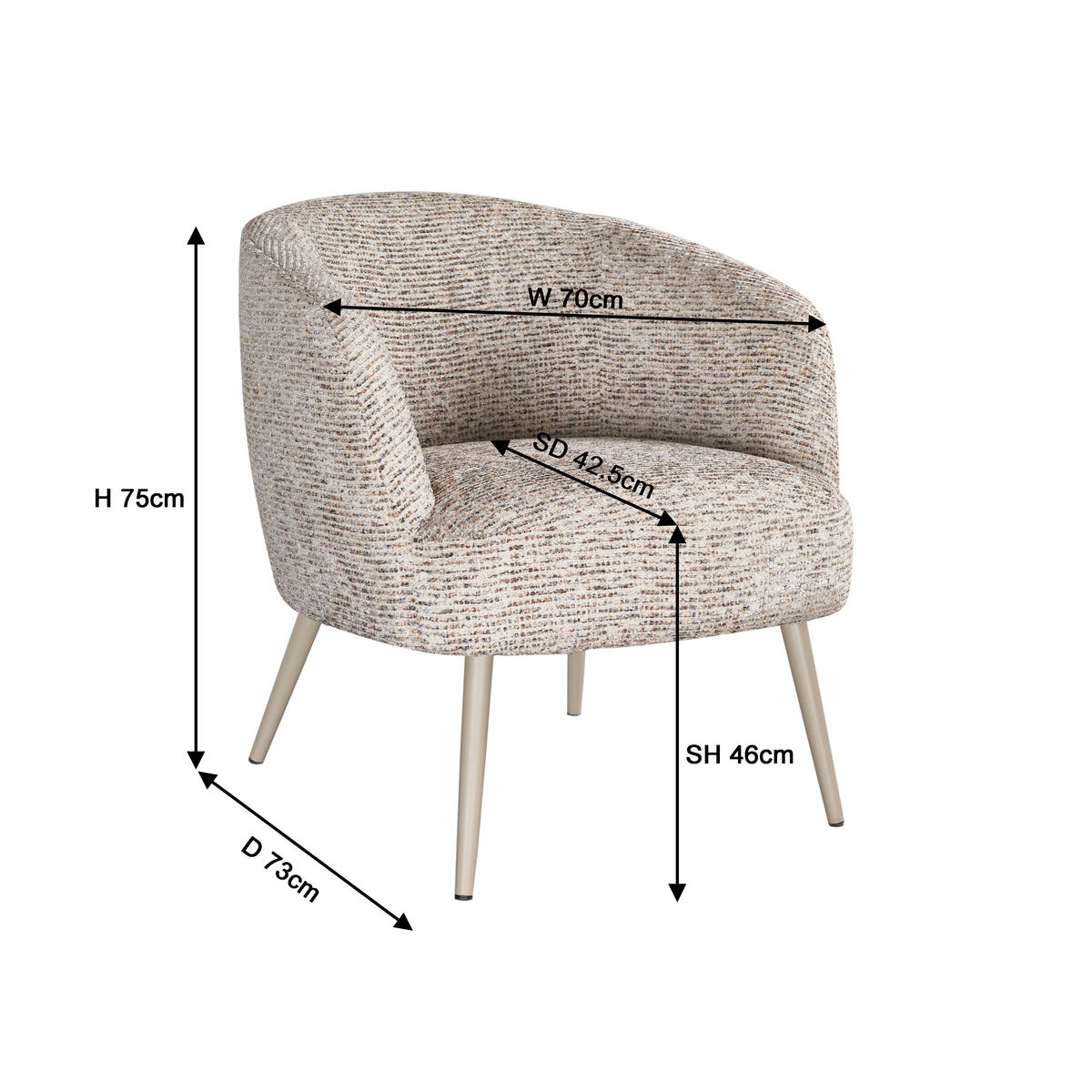 SESSEL in  - Design (70/75/74cm) - Carryhome