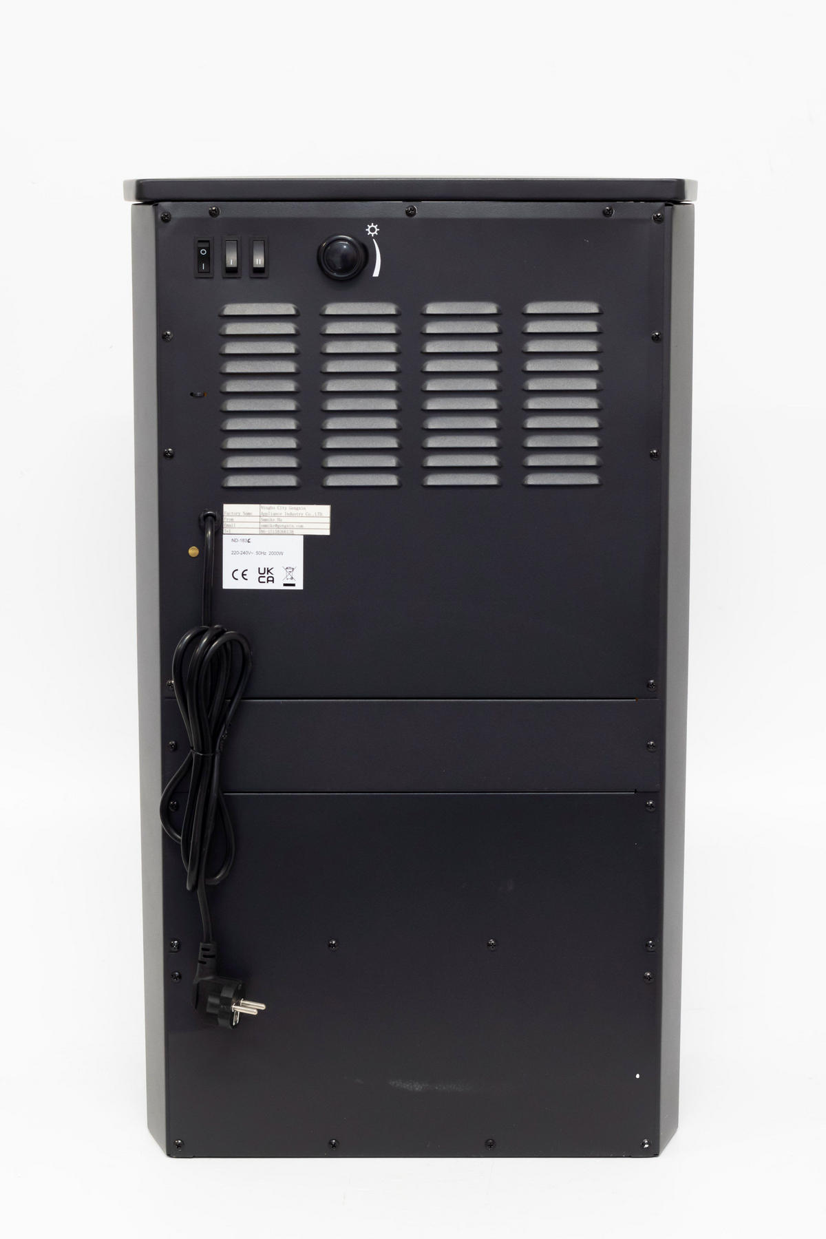 ELEKTROMOS KANDALLÓ - fekete, Konventionell, fém (44,5/74/32,1cm)