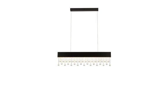 LED-HÄNGELEUCHTE 100/7/120 cm  - Transparent, Design, Glas/Metall (100/7/120cm) - Novel