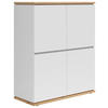 HIGHBOARD , 100/121/42 cm,  - Schwarz/Eiche Artisan, MODERN, Holzwerkstoff (100/121/42cm) - Xora