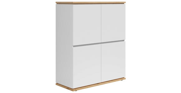 HIGHBOARD , 100/121/42 cm,  - Schwarz/Eiche Artisan, MODERN, Holzwerkstoff (100/121/42cm) - Xora