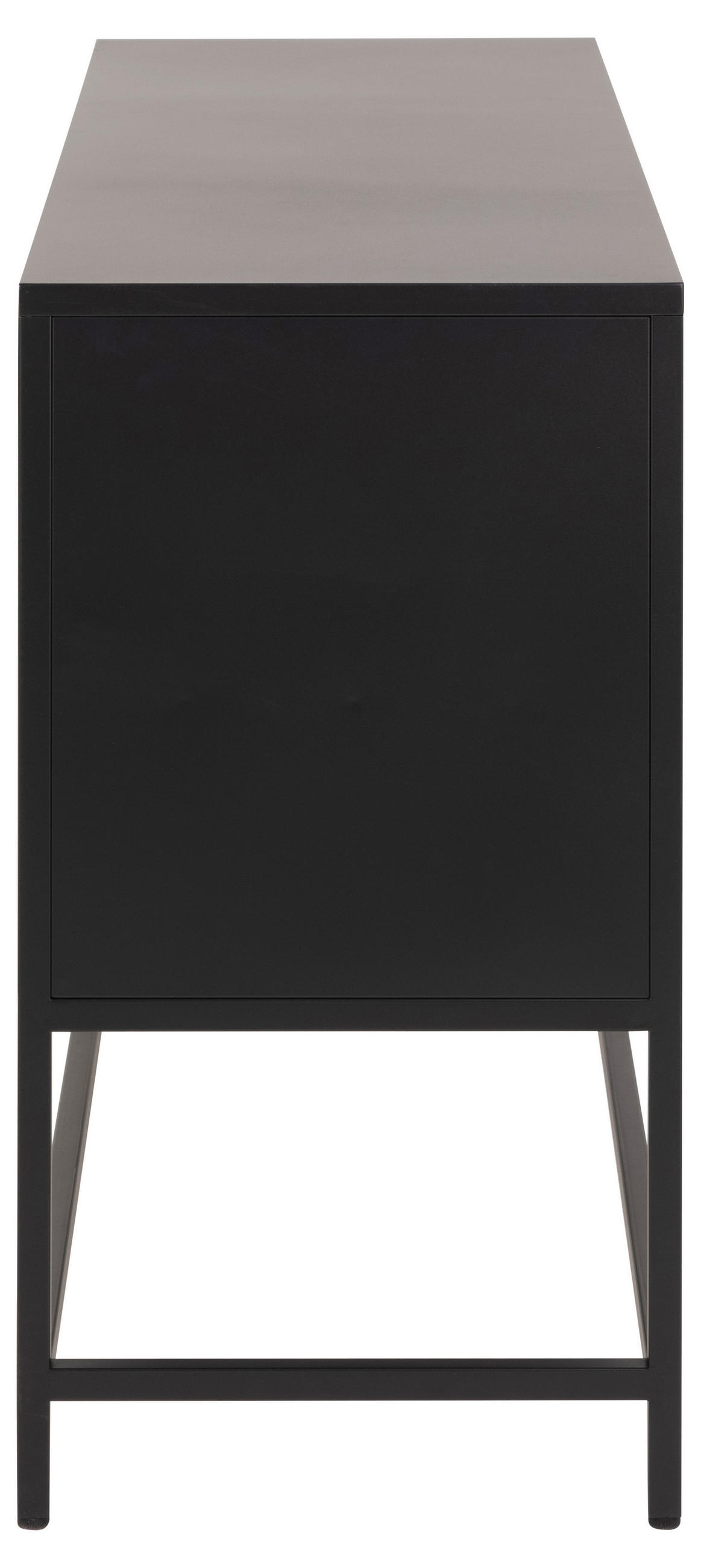 KOMODA, črna  - črna, Design, kovina (125/75/40cm) - MID.YOU