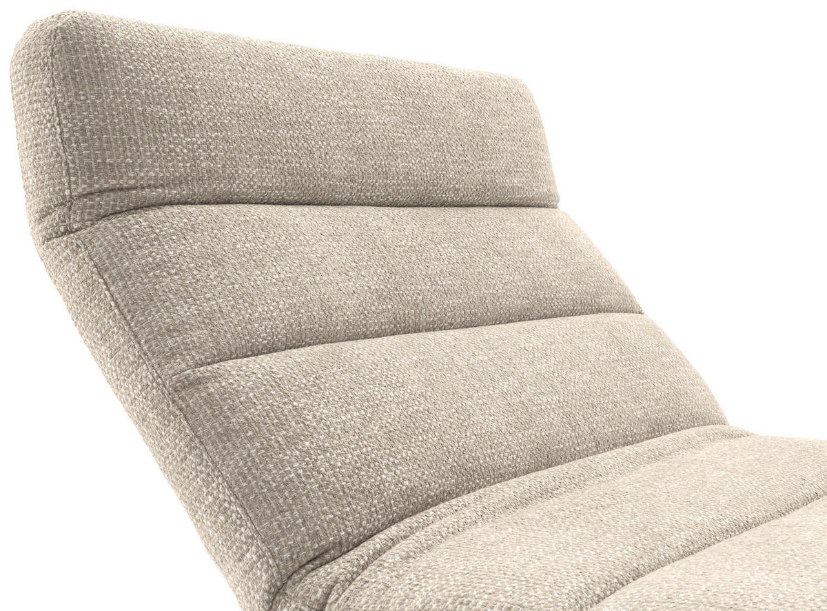 RELAXLIEGE Chenille Platinfarben  - Platinfarben/Schwarz, Design, Textil/Metall (120/54-113/158-198cm) - Pure Home Lifestyle