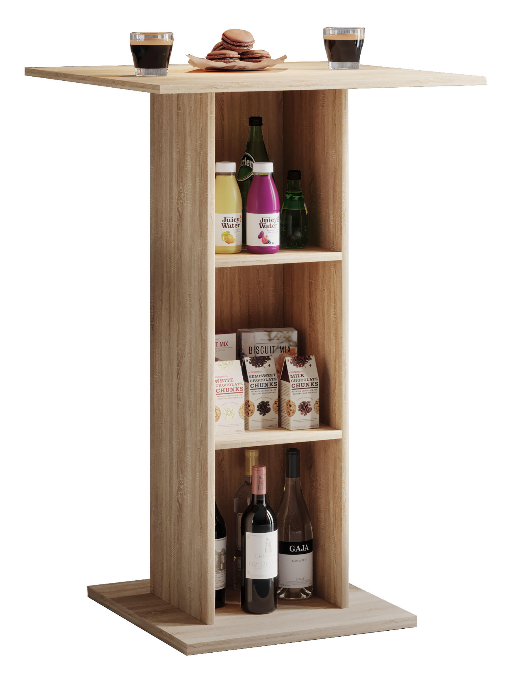 BARTISCH Sonoma Eiche  - Sonoma Eiche, Basics, Holzwerkstoff (70/70/108cm) - MID.YOU