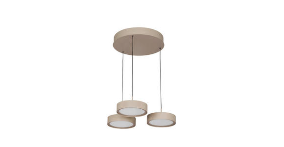 LED-HÄNGELEUCHTE Bellevue 46.5/180 cm - Sandfarben, Design, Metall (46.5/180cm) - Dieter Knoll