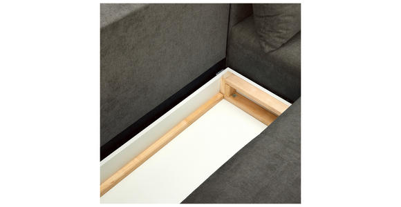 ECKSOFA  in Velours Schlammfarben  - Schlammfarben/Schwarz, KONVENTIONELL, Textil/Metall (226/155cm) - Carryhome