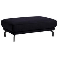 TABOURET in Textil Schwarz  - Schwarz, Design, Textil/Metall (127/46/72cm) - Dieter Knoll