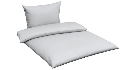 BETTWÄSCHE TANJA Satin 140/200 cm - Silberfarben, Basics, Textil (140/200cm) - Novel