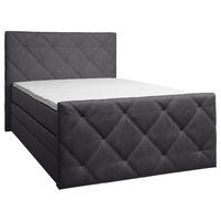 BOXSPRINGBETT 140/200 cm  Schwarz  - Schwarz, Konventionell, Kunststoff/Textil (140/200cm) - Ti'me